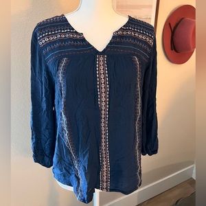 Knox Rose 3/4 sleeve boho shirt. Size medium. Worn once. Excellent condition